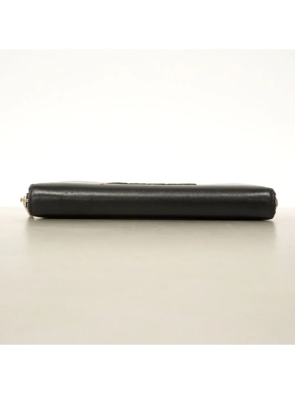 Gucci Wallet Blade Leather Black Silver